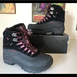Merrell Icerig Waterproof Winter Black Boots